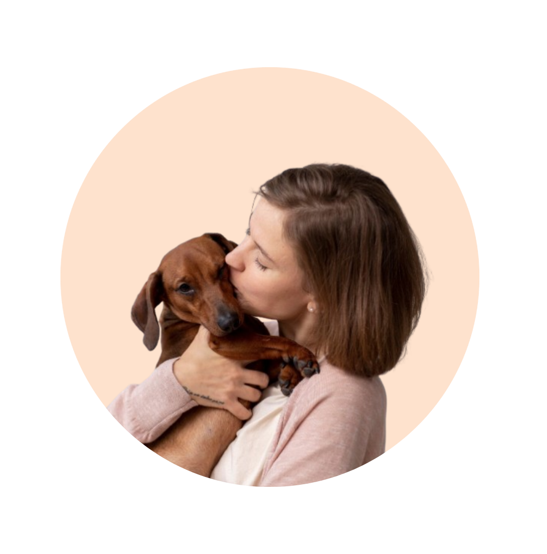 humana com o seu pet